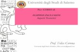 Per- CORSO di FLIPPED INCLUSION Aspetti Corso di...  Flipped classroom = Inversioni/ribaltamenti
