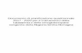 Documento di pianificazione quadriennale 2017 - 2020 per ...bur.regione.emilia-romagna.it/bur/area-bollettini/bollettini-in... · Anemia emolitica cronica dovuta alla presenza di