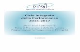 della Performance 2015-2017 - asi.it · PN-PEI-2015-001_Rev B - Ciclo integrato della performance 2015–2017 Pagina 2 1. Presentazione del Documento Il D.Lgs 150/2009 dispone che