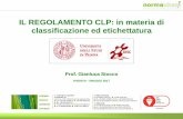 IL REGOLAMENTO CLP: in materia di classificazione ed ... · Nuovi criteri CLP 3°ATP del Regolamento CLP che è stato pubblicato con Reg. 618 del 10 luglio 2012 nella G.U. Europea