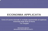 ECONOMIA APPLICATA - scienze.uniroma2.it · • Lo sviluppo della macroeconomia èlegato soprattutto all'opera di J.M. KEYNES, “Teoria generale dell'occupazione, dell'interesse