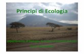 Principi di Ecologia - Nicola Gilio · Definizioni di ecologia “Studio scientifico delle interazioni tra gli organismi ed il loro ambiente” (Haeckel) “Studio scientifico delle