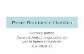 Pierre Bourdieu e l’habitus - FareAntropologia – il portale di …fareantropologia.cfs.unipi.it/.../2017/02/bourdieu-corpo-e-potere.pdf · Pierre Bourdieu e l’habitus Corpo