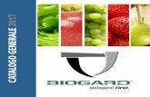 2017 CATALOGO GENERALE - biogard.it · attraverso due filiali: CBC IBERIA S.a.u. (Spagna) e CBC BIOGARD S.a.s. (Francia) oltre ad una fitta rete di accordi con importanti distributori