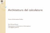 Architettura del calcolatore - Intranet DEIBhome.deib.polimi.it/roveri/SlideInformaticaGrafica/2_Architettura... · Software applicativo: opera al di sopra del SW d’ambiente, è