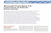 Microsoft Visual Basic5.0 · Costruzione di ActiveX · Primi ... · di Francesco Petroni Microsoft Visual Basic5.0 · Costruzione di ActiveX · Primi esercizi Gli obiettivi di questo