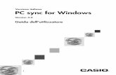 PC sync per Windows 3 - support.casio.com · insieme a dialoghi 3D molto chiari, barre delle funzioni con simboli intuitivi e un aiuto in linea (Manuale elettronico) consentono a