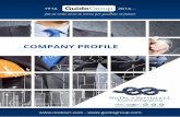 COMPANY PROFILE - nodosrl.com · norme ISO 9001:2015, ISO 14001:2015 e OHSAS 18001:2007 secondo quindi un sistema qualità, ambiente e sicurezza in grado di fornire al cliente una