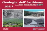 Geologia dell’Ambiente - settimanaterra.org · Geologia dell’Ambiente • n. 1/2017 2 Editoriale L e cronache del 2016, tra commemora-zioni ed eventi geologici, ci hanno fatto