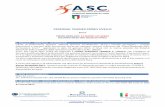 PERSONAL TRAINER PRIMO LIVELLO - ascsport.it · Comitato Regionale Lazio Via Francesco Cocco Ortu 22 00139 Roma (IT) Tel.: (+39) 06.8848874 mobile 327-8815631 – Fax: (+39) 06.23328923