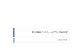 Elementi di Java Swing - cs.unibo.itsangio/SO_currentAA/Luc_SO/Schirinzi/Swing.pdf · AWT e Swing AWT e Swing mettono a disposizione del programmatore una serie di classi e interfacce