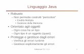 Linguaggio Java - uniroma2.it · Software per TLC - V.1.1 3 Java Development Kit • bin : contiene i file eseguibili – javac: compilatore – java: avvia la JVM ed esegue i programmi