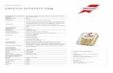 SCHEDA TECNICA GNOCCHI DI PATATE 500g Gnocchi di Patate fresche... · 2017-03-01 · Bacillus Cereus