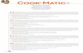 Cook-Matic - icbtecnologie.com · de distintas formas y tamaños, listas para rellenar y decorar a gusto. Cook-Matic es fácil de usar. Basta configurar la temperatura ... CUPCAKe
