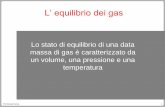 Presentazione di PowerPoint - ianne.altervista.org dei gas.pdf · La quantità di gas viene espressa in termini di numero di moli Una mole di gas è una quantità di gas che contiene