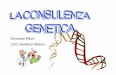 Donatella Milani UOD Genetica Medica - · PDF fileL’attività di genetica medica è dedicata ad individui o coppie di adulti che abbiano necessità di inquadramento diagnostico,
