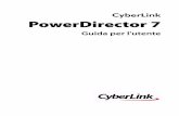CyberLink PowerDirector 7download.cyberlink.com/ftpdload/user_guide/powerdirector/7/Power... · • Strumenti per la gestione del catalogo: • Crea sottocartelle dal tuo Catalogo