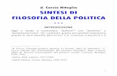 d. Curzio Nitoglia SINTESI DI FILOSOFIA DELLA POLITICA · S. BERNARDO DI CHIARAVALLE), dalla ‘metafisica ... 17 G. Reale, Introduzione a Aristotele, cit., p. 129. 7