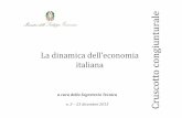 La dinamica dell’economia italiana - ilsole24ore.com · a cura della Segreteria Tecnica n. 3 –23 dicembre 2015 Cruscotto congiunturale La dinamica dell’economia italiana