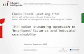 The Italian clustering approach to ‘intelligent’ factories ... · M Demartini, I Orlandi, F Tonelli, D Anguitta International Conference on Sustainable Design and Manufacturing,