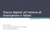 Tracce digitali allâ€™interno di Smartphone e battiato/CF1213/UNICT - Mobile Forensics_  