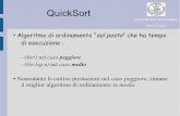 QuickSort - Marco Frascafrasca.di.unimi.it/ALGM14/slides_lab7.pdf · ordini gli algoritmi Heapsort, Insertion Sort e QuickSort , e stampi sullo stesso grafico i tempi di esecuzione