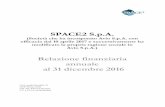 Space2 S p A - Relazione Finanziaria annuale al 31 12 2016 ...avio-data.teleborsa.it/2017/Relazione_Finanziaria_Annuale_2016... · Cap. Soc. Euro 91.761.670. ... Presidente Riccardo