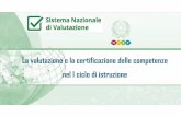 La valutazione e la certificazione delle competenze nel I ... · q DECRETO LEGISLATIVO 13 APRILE 2017, N. 62: Norme in materia di valutazione e certificazione delle competenze nel