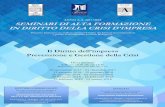 ANNO A.A. 2017/2018 SEMINARI DI ALTA FORMAZIONE IN … Diritto... · Sala Conferenze Marco Biagi - Piazza De’ Calderini 2/2 - Bologna Introduzione e saluti istituzionali: ... •