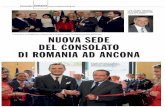 NUOVA SEDE DEL CONSOLATO DI ROMANIA AD ANCONA · L’incontro al Comune di Ancona Nella sala di giunta di Palazzo del Popolo si è svolto l’incon-tro tra il Console, l’ambasciatore
