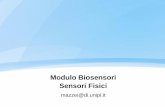 Modulo Biosensori Sensori Fisici - Daniele Mazzei · Si tratta di un trasduttore elettrico che sfrutta la proprietà dei metalli di variare la conducibilità elettrica con la temperatura.