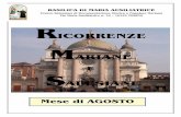 1 Giugno – a Sveta Gora - Slovenia: festa della Madonna ... Documentazione/10-12/2011... · Il “sasso sacro” fu portato in ... 17 – AGOSTO Anniversario dell’Incoronazione