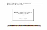 Bollettino nuove accessioni - UniBG · Introduzione al pensiero di Bion / León Grinberg, Darío Sor, Elizabeth Tabak de Bianchedi. - ... (Biblioteca di finanza) ISBN 88-14-09780-1
