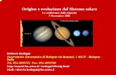 Il Sistema Solare - INAF-OABObedogni/divulg/2002.11.02_formall.pdf · La teoria nebulare di Kant e Laplace L’idea che il Sistema Solare si sia formato da una nebulosa di gase polveri