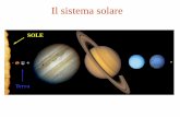 SOLE · •Prima legge di Keplero: le orbite sono ellissi e il Sole sta in uno dei fuochi . ... forti di tutto il Sistema Solare, con velocità fino a 2000 km/h