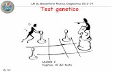 LM Sc.Biosanitarie Ricerca Diagnostica 2013-14 Test genetico · ☛Saggi funzionali: teoricamente permettono di esaminare il prodotto del gene in esame,tuttavia richiedono a volte