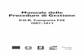 Manuale delle Procedure di Gestione - FSE POR Campania ... · di Gestione (DD 450/2010), l’adozione delle check list per il controllo di I livello (DD 457/2010), l’adozione del