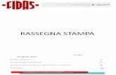 RASSEGNA STAMPA - fidas.basilicata.it · (Massimiliano Coppa, Chiara Penna, Paolo Coppa e Luigi Forciniti), per i quali «le dichiarazioni dell'Azienda ... L’uomo è un donatore