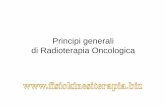 Principi generali di Radioterapia Oncologica · Paziente con “neoformazione” tonsillare Biopsia Carcinoma epidermoide Linfoma n. H. - TC/RM mesofaringe ... confronti di alcuni
