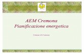 AEM Cremona Pianificazione energetica · Totale 3.339 8.373 11.741 41.780 22.006 2.538 1.945 15.526 908 4.018 ARPA Lombardia ... in provincia di Cremona nel 2001 (t ... media di progetto