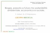 F. Adani, G. D’Imporzano, - agrinordenergia.itagrinordenergia.it/images/biogas-pdf/Biogas-passato-e-futuro... · Cremona 26, Febbraio, 2014. ... Progetto BIOCOLT "Colture Energetiche