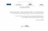 Demografia imprenditoriale in Lombardia aree tematiche... · Progetto SOSTES “Innovazione e sostegno al capitale umano con ... 7.12 Cremona ... (306.018) o comunque ...