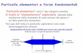 Particelle elementari e forze fondamentali - df.unipi.it elementari e forze... · Il livello di ’”elementarieta’” esplorabile dipende dalla ... Costante di Planck ... (ad