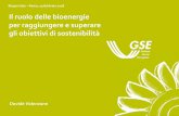Il ruolo delle bioenergie per raggiungere e superare gli ... · Il ruolo delle bioenergie per raggiungere e superare gli obiettivi di sostenibilità Biogas Italy –Roma, 15 febbraio