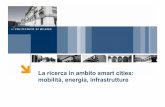 La ricerca in ambito smart cities: mobilità, energia ... · Donatella Sciuto Smart city: una opportunità ! Necessità per le città di diventare più intelligenti nella gestione