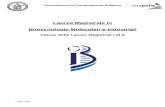 Laurea Magistrale in Biotecnologie Molecolari e Industriali · Biotecnologie Molecolari e Industriali Classe delle Lauree Magistrali LM-8 . Commissione di Coordinamento Didattico
