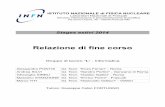 Relazione di fine corso - INFN - Laboratori Nazionali di Frascati · 2014-07-08 · elaborando una precedente, tramite la chiamata di sistema fork().I Relazione finale gruppo L 10.