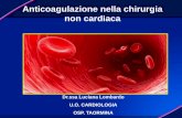 Anticoagulazione nella chirurgia non cardiaca - anmco.it · Anticoagulazione nella chirurgia non cardiaca Dr.ssa Luciana Lombardo U.O. CARDIOLOGIA OSP. TAORMINA