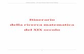 Itinerario della ricerca matematica del XIX secolomatematicalexis.altervista.org/Tesine/Emiliani_mate_1900.pdf · completa. Inaspettatamente nel 1931 i due teoremi di incompletezza