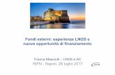 Fondi esterni: esperienze LNGS e nuove opportunità di ... · I criteri per la selezione dei Progetti sono decisi dal Comitato di Sorveglianza (un Comitato per ogni Programma)-da